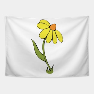 Daisy Whimsical Cartoon Illustration Happy Colours Tapestry