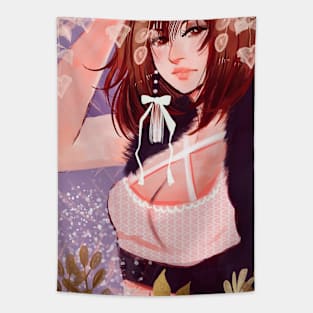 Wistria pastel sexy  anime manga girl Japanese cartoon Tapestry