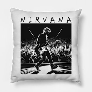 kurt cobain nirvana band T-Shirt Pillow