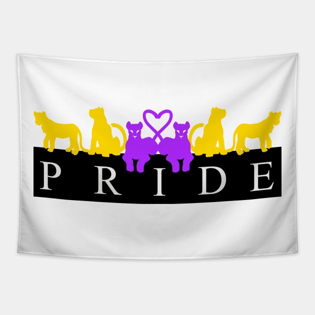 Intersex and nb Lion Pride Tapestry by Ausplosion