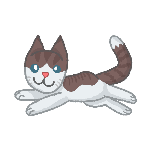 Floppy Cat [Brown And White Tabby] by Quirkball