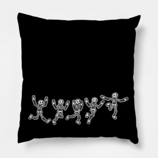 Skeleton Dance {DARK shirts} Pillow