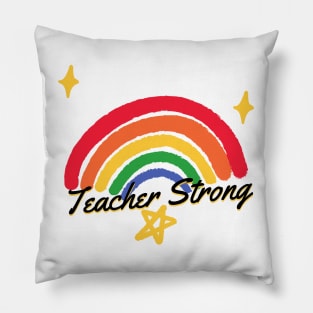 Teacher Strong Back To School In Kindergarten Pillow