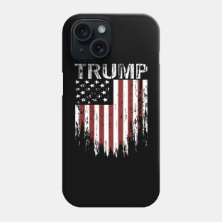 Trump 2024 America Usa Grunge Flag Phone Case