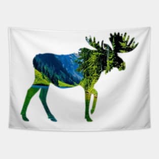 Nature Moose Tapestry