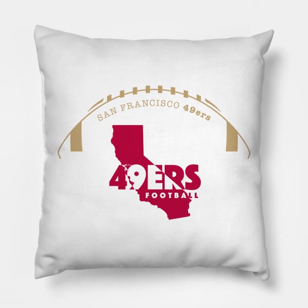 San Francisco 49ers Pillow by Crome Studio