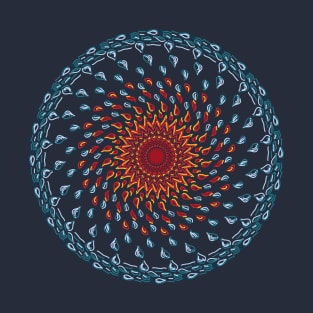 Water&Fire Mandala T-shirt T-Shirt