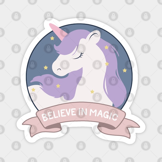 Unicorn Magnet by valentinahramov