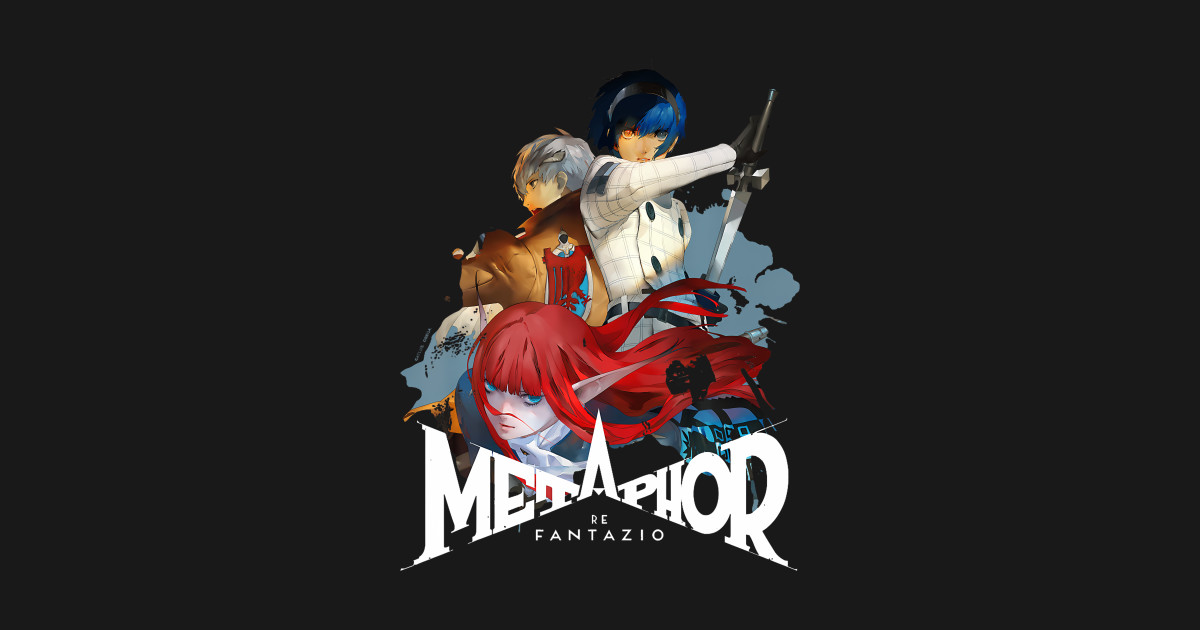 Metaphor Refantazio Key Art Trio (White Logo) Atlus T-Shirt - Metaphor ...