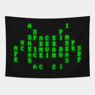 Text Invader Tapestry