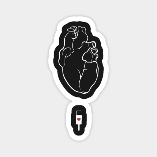 Charging Tired Heart Magnet