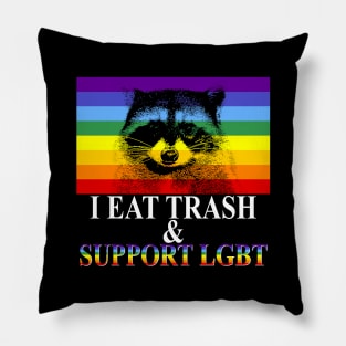 Raccoon LGBT Pillow