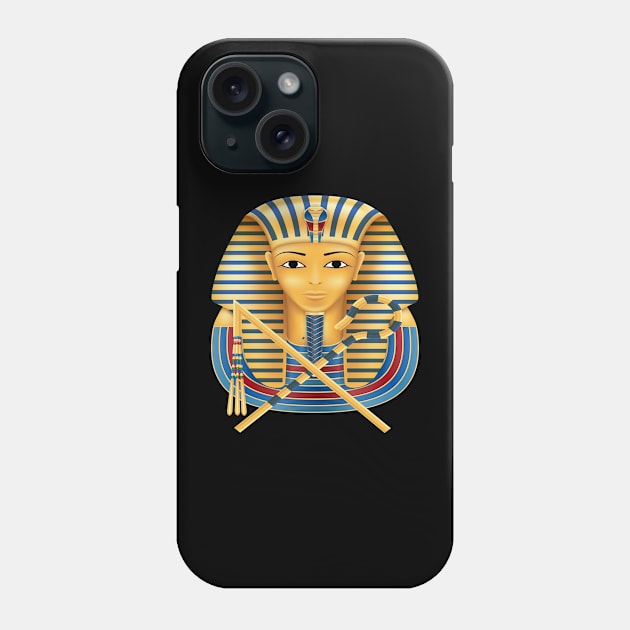 Golden Pharaoh Phone Case by Anonic