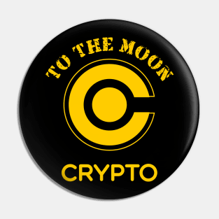 Crypto To The Moon Pin