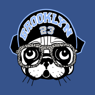 Brooklyn Spike Pug Elephant Skin Carolina Blue Jordan Retro T-Shirt