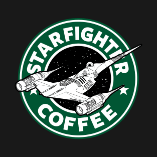 Starfighter Space Ship Coffee For Sci-fi And Coffee Lovers T-Shirt