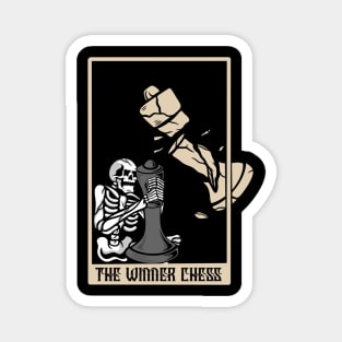 Chess and skull Magnet