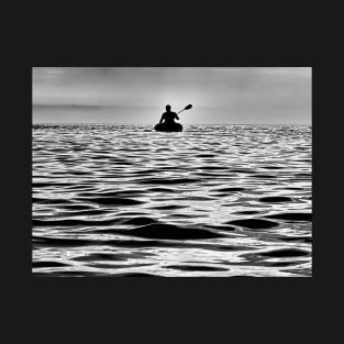 Black and white kayak T-Shirt