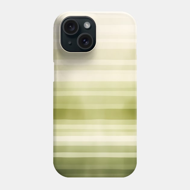 Green Boho Striped Pattern Phone Case by Trippycollage