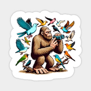 Bigfoot the Birdwatcher: A Mythical Ornithologist's Day Out Magnet