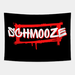 Schmooze - funny words - funny sayings Tapestry