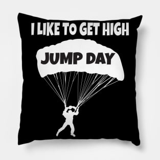 Jump day funny skydiver Pillow