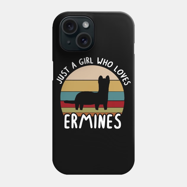 Ermine saying women ferret girl love Phone Case by FindYourFavouriteDesign