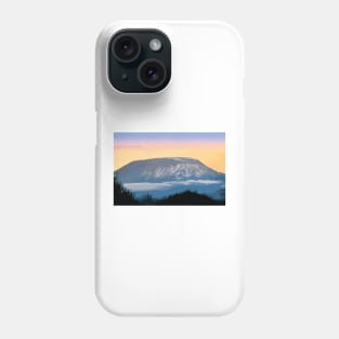 Sunrise Over Mt Kilimanjaro Digital Painting Phone Case