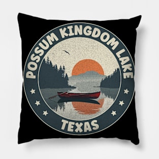 Possum Kingdom Lake Texas Sunset Pillow