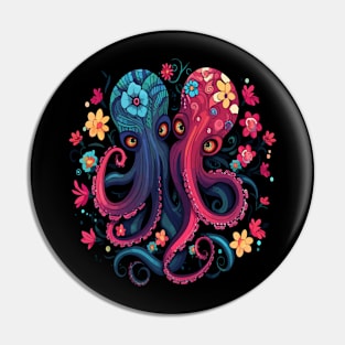 Octopus Couple Valentine Pin