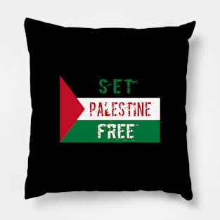 Set Palestine Free Flag Artwork Pillow