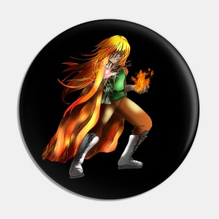 Sorcerer with a fireball Pin