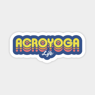 Retro Acroyoga Life Magnet