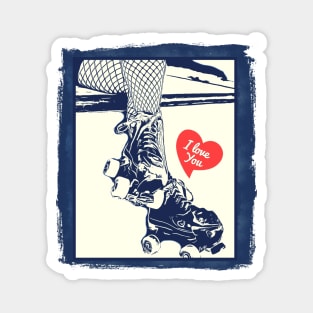 Roller Skate Love Magnet