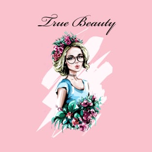 True Beauty with fragrant flowers T-Shirt