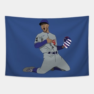 Mookie Betts Game Winning Catch Los Angeles Baseball Tapestry
