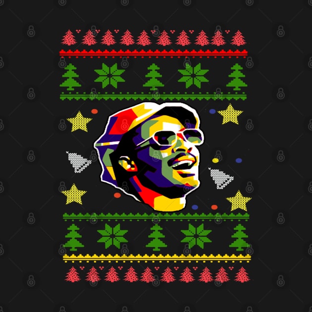 Ugly Xmas Stevie Wonder Wpap by graficklisensick666