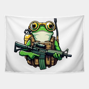 Tactical Frog Tapestry