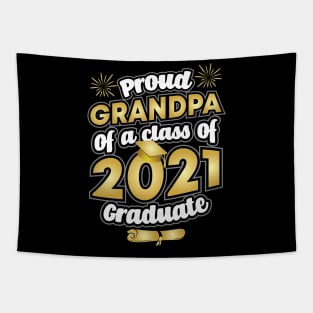 Proud Grandpa of a 2021 Graduate Graduation Tapestry