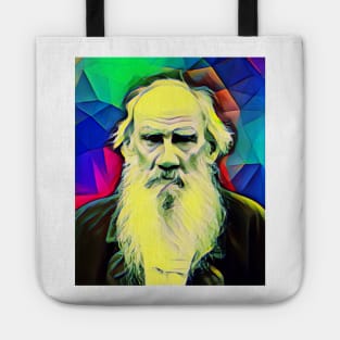 Leo Tolstoy Colourful Portrait | Leo Tolstoy Artwork 7 Tote