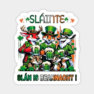 St. Paddys Woodland Toast Magnet