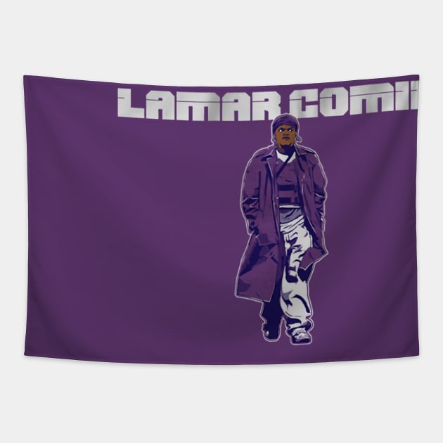 Lamar Comin' Tapestry by ganisfarhan