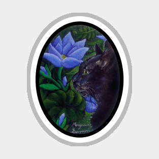 Art nouveau cat portrait #2 Magnet