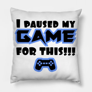 I Paused My Game For This Pillow