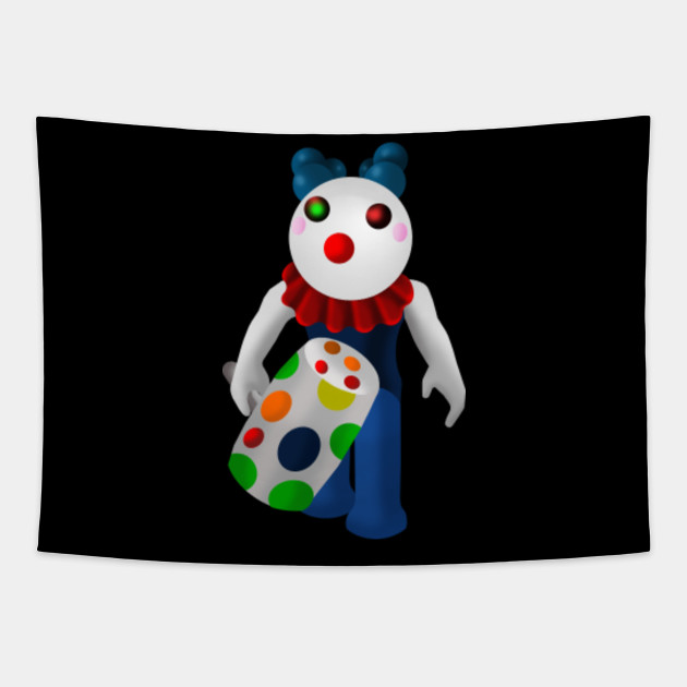 Piggy Roblox Clown Piggy Roblox Tapestry Teepublic - clown roblox t shirt