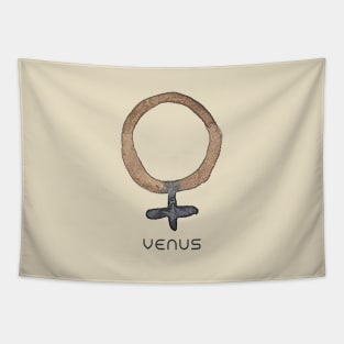 VENUS - WATERCOLOR SOLAR SYSTEM SYMBOL Tapestry