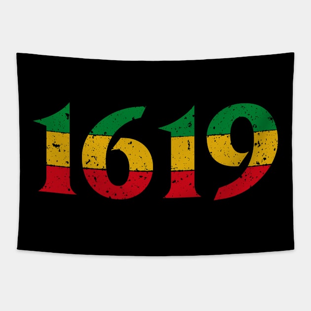 1619 Tshirt - African American Our Ancestors 3 Tapestry by luisharun