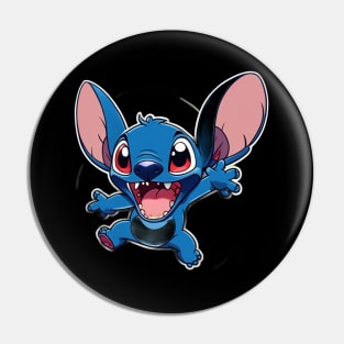 Stitch jumping style Pin