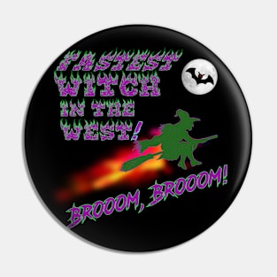 Wicked Mystical Witch for Halloween Pin