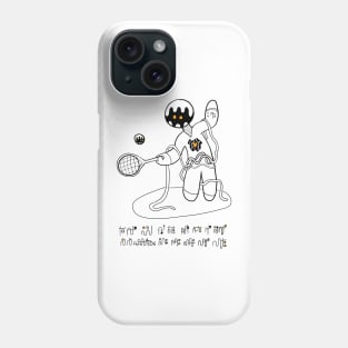 Ooblan Robot Tennis Phone Case